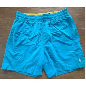 Polo Ralph Lauren Men’s Blue Swim Trunks Size Small Mesh Lined Pony Logo